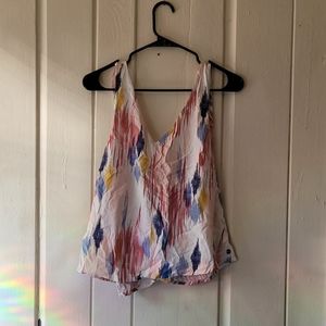 Cropped Roxy Swimsuit cover shirt